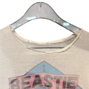 Beastie Boys' Graphic Tee in Cream and Pink